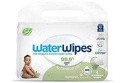 4x WATERWIPES Obrúsky vlhčené bez obsahu plastov Soapberry 60 ks (240 ks)