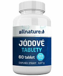 Allnature Jódové tablety 60 tabliet