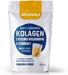 Allnature Kolagen s kyselinou hyaluronovou a vitamínem C - příchuť pomeranč