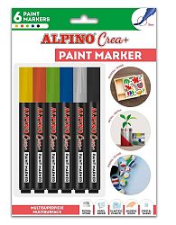 ALPINO Paint Marker balenie 6 základných farieb