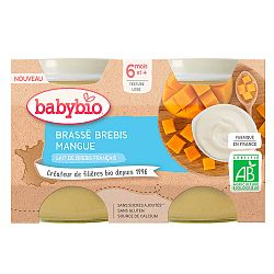 Babybio Brassé z ovčieho mlieka mango 2 x 130 g