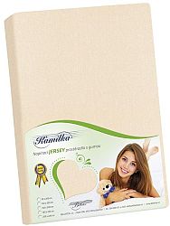 Bellatex jersey prestieradlo Kamilka smotanová 180x200