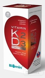 Biomin Vitamín K2 + Vitamín D3 Protect 60 kapsúl