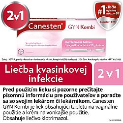 Canesten GYN Kombi tbl.vag. 1 x 500 mg + crm.der. 1 x 20 g