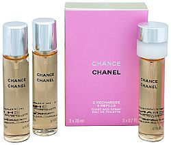 Chanel Chance toaletná voda dámska 3 x 20 ml náplň