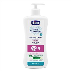 Chicco Baby Moments Tekutá pena do kúpeľa s extraktom zo slezu 500 ml od 0m+