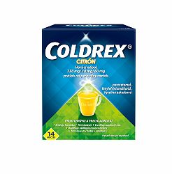 COLDREX Horúci nápoj Citrón, 14 vreciek