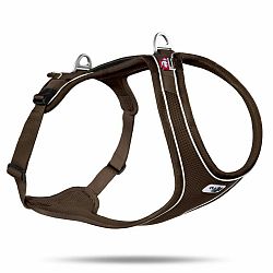 CURLI Postroj pre psy Belka Comfort Brown S, 18-25 kg