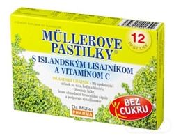 Dr. Müller Müllerove Pastilky S ISLAND. LIŠAJNÍKOM A VIT. C bez cukru 12 ks