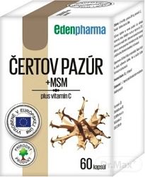 EdenPharma Čertov Pazúr + MSM 60 kapsúl