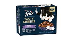 FELIX TASTY SHREDS lahodný výber v šťave 12 x 80 g