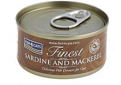 FISH4CATS Konzerva pre mačky Finest sardínka s makrelou 70g