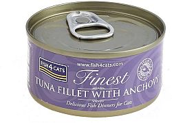 FISH4CATS Konzerva pre mačky Finest tuniak so ančovičkami 70g