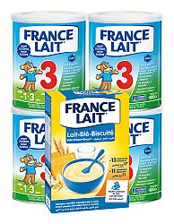 France Lait 3 4x400g + FL kaša pšen. sušienk. 250g