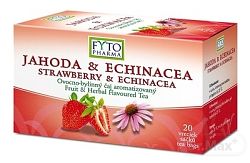 Fytopharma Ovocno bylinný čaj Jahoda + Echinacea 20 x 2 g