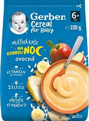 Gerber Cereal mléčná kaše ovocná Dobrou noc 230 g