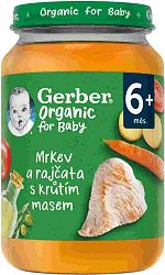 Gerber Organic hrášok so zemiakmi a kuracím mäsom 190 g