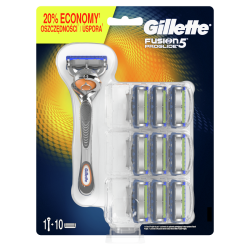 Gillette Fusion Proglide Strojček + 10 hlavíc