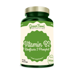 GreenFood Nutrition Vitamin B2 Riboflavin 5'Phosphat 60 kapslí