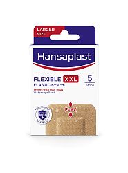 Hansaplast Flexible XXL elast.náplast 6 x 9 cm 5 ks