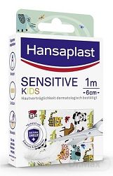 Hansaplast Sensitive Kids zvířátka náplast 1 m x 6 cm