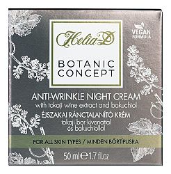 Helia-D Botanic Concept Nočný krém proti vráskam s tokajským vínnym extraktom a Bakuchiolom 50 ml