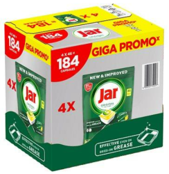 Jar Original All In One Kapsuly Do Umývačky Riadu Citrón, 184 Kapsúl