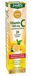 JutaVit Vitamín C 1000 mg s príchuťou citróna so sladidlom 20 šumivých tabliet