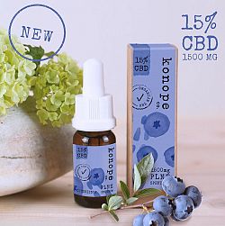 Konope co. 15% CBD Fresh Čučoriedka Full Spektrum 1500mg 10 g