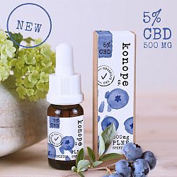 Konope co. 5% CBD Fresh Čučoriedka Full Spektrum 500mg 10 g