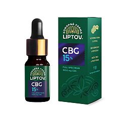 Konopná farma Liptov CBG Konopný olej 15% Full spectrum PREMIUM 10 ml