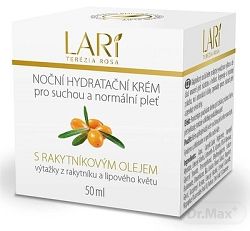 Lari nočný hydratačný krém s rakytníkovým olejom 50 ml