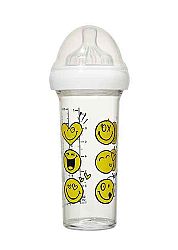 LE BIBERON FRANCAIS x SMILEY Dojčenská fľaša SMILEY, 210 ml, 0+m