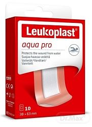 LEUKOPLAST AQUA PRO náplasť na rany, vodeodolná, 38 x 63 mm (inov.2020/2021) 10 ks