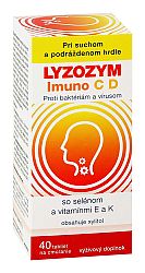 Lyzozym Imuno C D so selénom a vitamínmi E a K na cmúľanie 40 tabliet