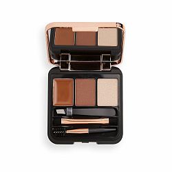 Makeup Revolution London Brow Sculpt Kit set a paletka na obočie Medium Brown 2,2 g