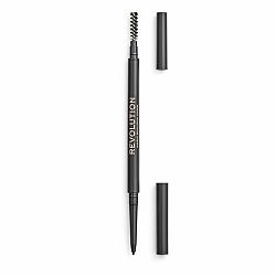 Makeup Revolution Precise Brow Pencil ceruzka na obočie s kefkou Dark Brown 0,05 g