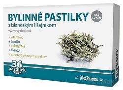 MedPharma BYLINNÉ PASTILKY Bez cukru