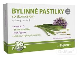 MedPharma BYLINNÉ PASTILKY Bez cukru 12 ks