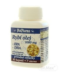 MedPharma Rybí olej 1000 mg+EPA+DHA tabliet 37