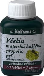 MedPharma včelia mat. kašička + propolis + peľ 60+7 tabliet