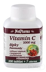 MedPharma Vitamín C 1000 mg s šípky 107 tabliet