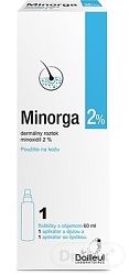 Minorga 2% dermálny roztok sol.der.1x60ml