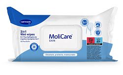 MoliCare SKIN Wet wipes 3v1 vlhčené obrúsky s harmančekovým extraktom 50 ks