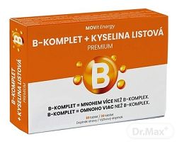 MOVit B-Komplet + Kyselina listová PREMIUM 30 tabliet