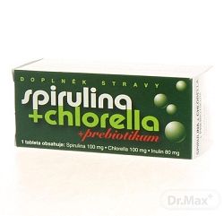 Naturvita Spirulina+Chlorella+inulín tabliet 90 ks