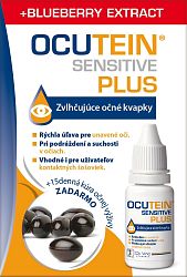 OCUTEIN SENSITIVE PLUS očné kvapky 15 ml + Ocutein FRESH 15 tob. zadarmo