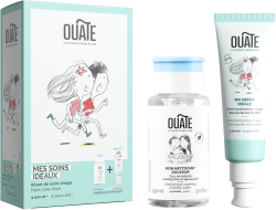 OUATE Face Care Routine My Ideal Cream krém na tvár pre deti 50 ml + My Soft Cleanser čistiaca micelárna voda pre deti 150 ml