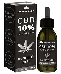 Pharma Activ CBD 10% Full Spectrum konopný olej 10 ml