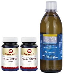 Pharma Activ Reishi FORTE 1000 90 tabliet 1+1 + Ag100 10ppm 500 ml